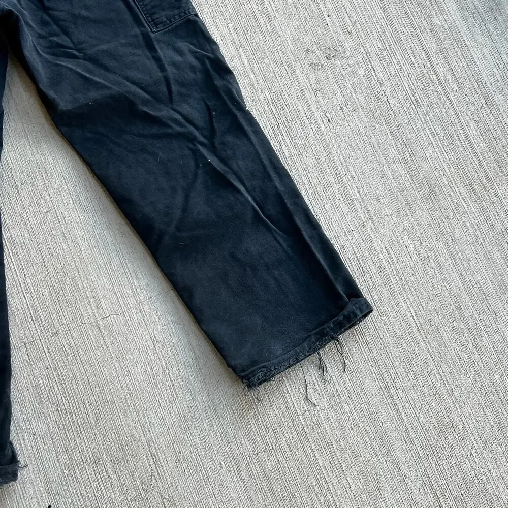 Carhartt faded black double knee work wear carpenter pants